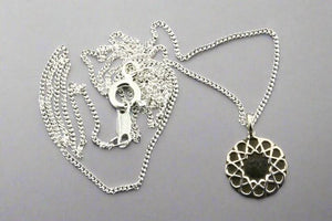 Intricate mandala pendant necklace - sterling silver - Makers & Providers
