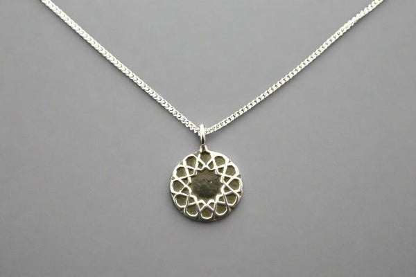 Intricate mandala pendant necklace - sterling silver - Makers & Providers