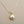 Load image into Gallery viewer, Pearl bezelled pendant - gold on 45cm snake chain
