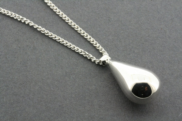 Silver teardrop necklace - sterling silver