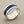 Load image into Gallery viewer, Blue resin band ring - sterling silver
