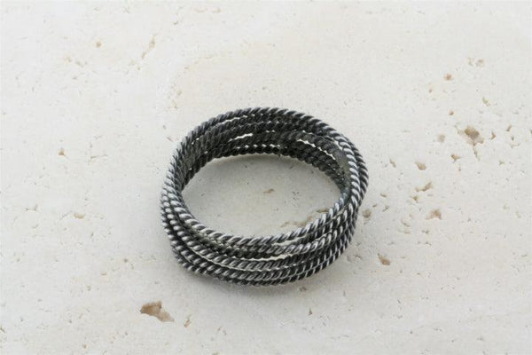 oxidized twisted knot ring - Makers & Providers