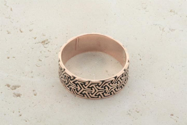 geometric band - copper