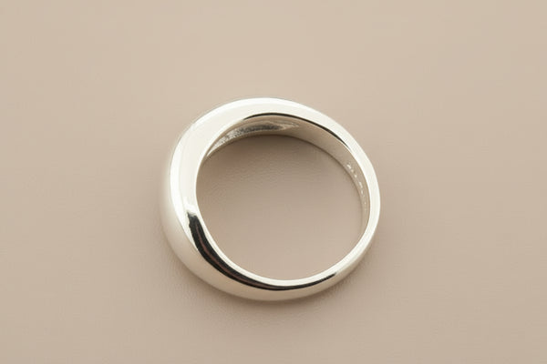 Organic bubble ring - sterling silver