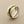 Load image into Gallery viewer, Concave hammered silver ring with brass spinner
