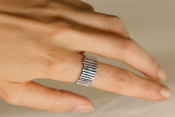 Sticks ring - sterling silver