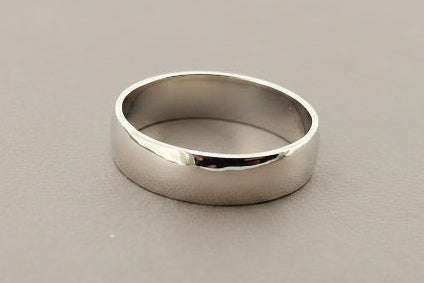polished silver ring