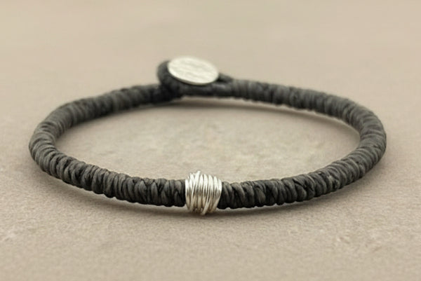 Reel bead bracelet - choc