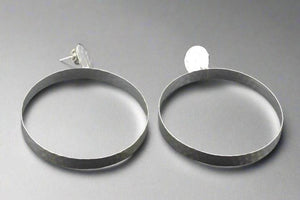 Asynjur hoop stud - silver - Makers & Providers