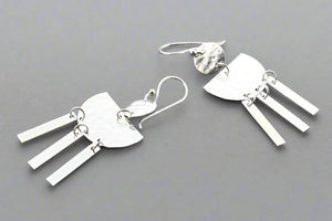 Atum chandelier drop earring - silver - Makers & Providers