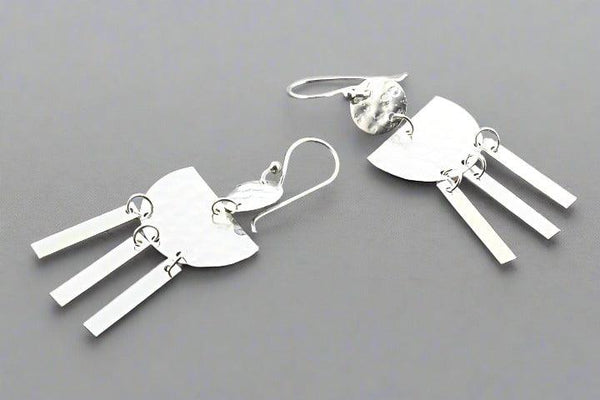 Atum chandelier drop earring - silver - Makers & Providers