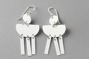 Atum chandelier drop earring - silver - Makers & Providers
