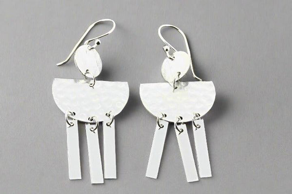 Atum chandelier drop earring - silver - Makers & Providers