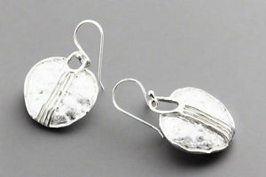 Jacaranda pod drop earring - sterling silver - Makers & Providers
