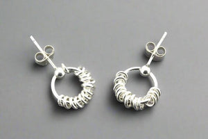 Stellar circle stud - sterling silver - Makers & Providers