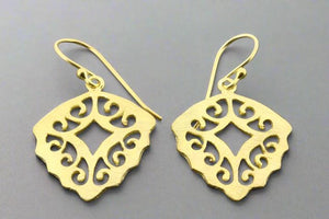 Gold orla drop earring - Makers & Providers