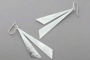 Sunray drop earrings - silver - Makers & Providers