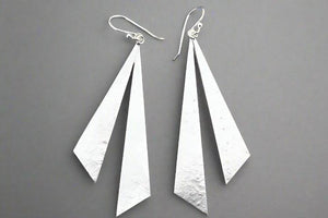 Sunray drop earrings - silver - Makers & Providers