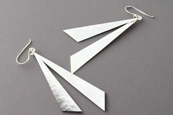 Sunray drop earrings - silver - Makers & Providers
