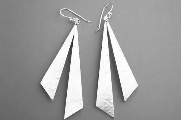 Sunray drop earrings - silver - Makers & Providers
