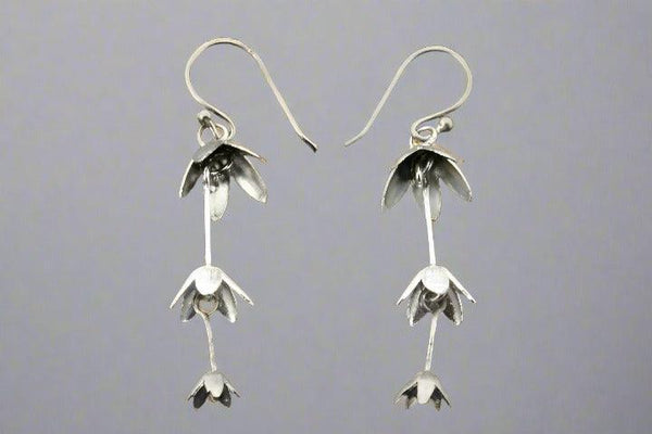 Chain of love drop earring - silver & oxidized - Makers & Providers