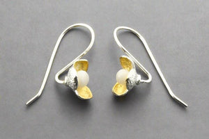 Mariposa pearl earring - sliver & gold - Makers & Providers
