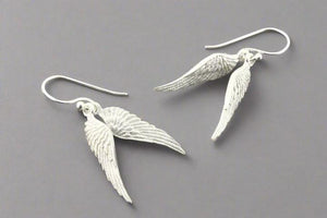 Asherah wings earrings - silver - Makers & Providers