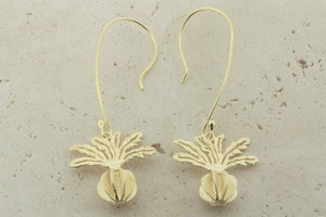 Tupi drop earring - gold plate - Makers & Providers