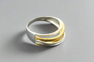 multi strand knot ring - gold over sterling silver - Makers & Providers