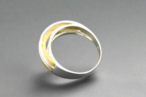 multi strand knot ring - gold over sterling silver - Makers & Providers