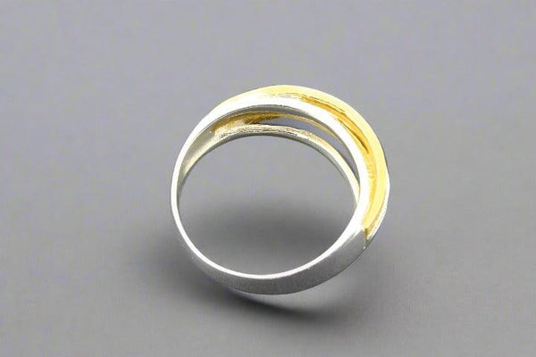 multi strand knot ring - gold over sterling silver - Makers & Providers