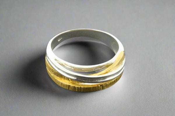 multi strand knot ring - gold over sterling silver - Makers & Providers