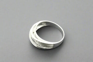 silver crossover ring - Makers & Providers
