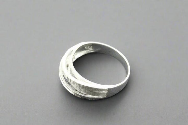 silver crossover ring - Makers & Providers