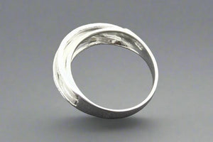 silver crossover ring - Makers & Providers