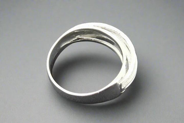silver crossover ring - Makers & Providers