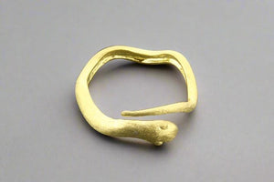 Golden snake ring - adjustable - Makers & Providers
