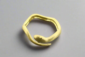 Golden snake ring - adjustable - Makers & Providers