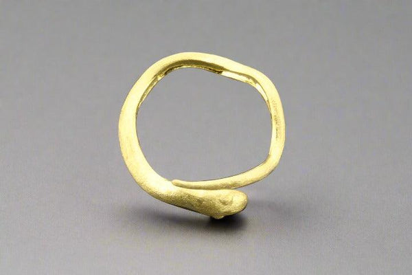 Golden snake ring - adjustable - Makers & Providers