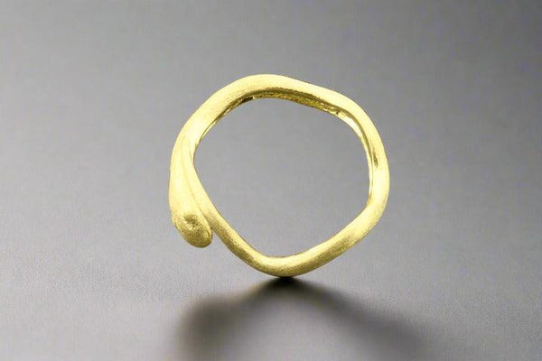 Golden snake ring - adjustable - Makers & Providers