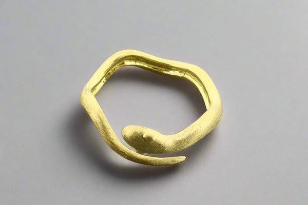 Golden snake ring - adjustable - Makers & Providers