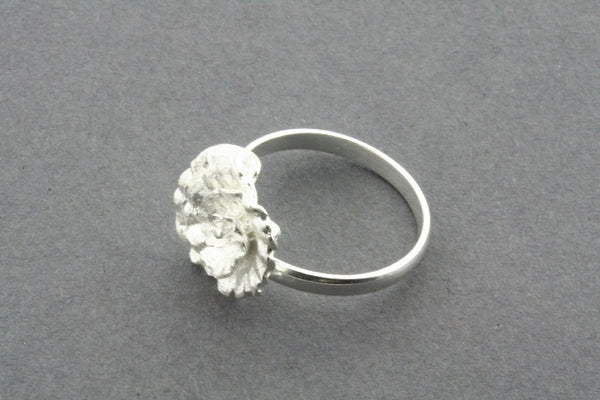 Spiral flower ring - adjustable