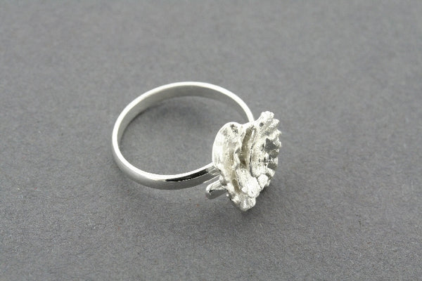 Spiral flower ring - adjustable