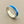 Load image into Gallery viewer, Silver ring with blue resin insert
