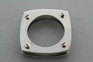 Two Piece Square Sterling Silver Rivet Ring - Makers & Providers