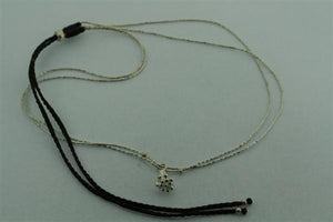 2 strand silver necklace - berry - Makers & Providers