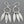 Load image into Gallery viewer, 3 spear chandelier drop earring - fine silver - Makers &amp; Providers
