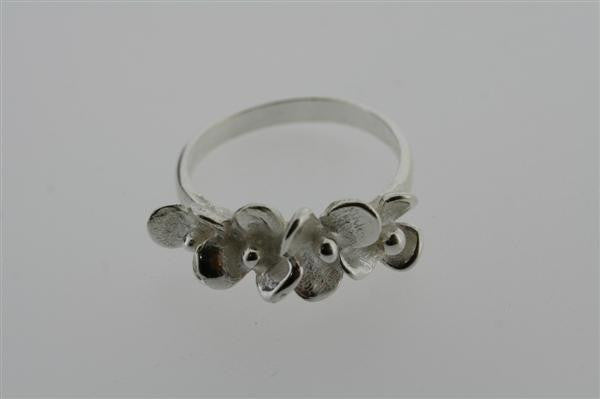 4 Flor Sterling Silver Ring