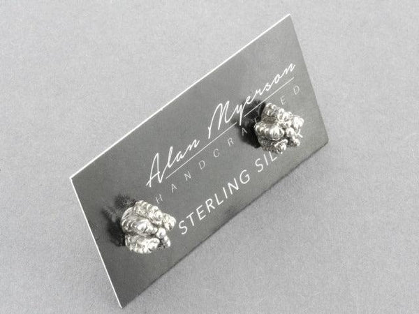 silver cactus earring