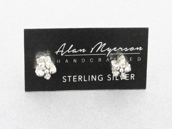 silver cactus earring